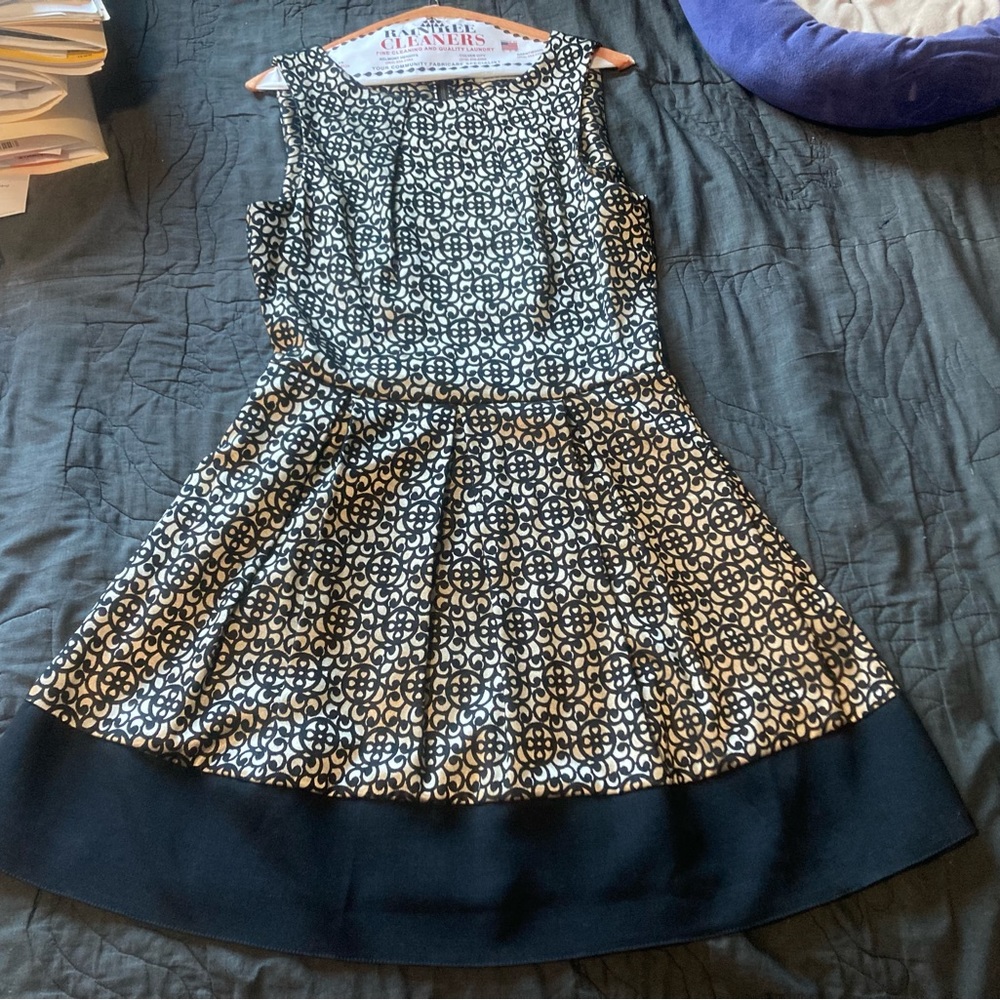 Closet London gold jacquard dress